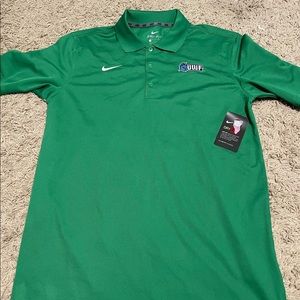 NIKE green UWF collar shirt